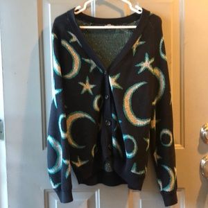 Adorable Knit Moon and Stars Coat.